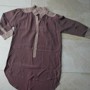 Wilfred 100% Silk Colour Blocking Blouse
